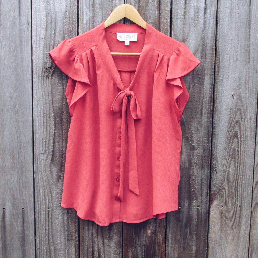 Women's Tie-Neck Blouse